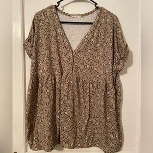 Flowery summer top